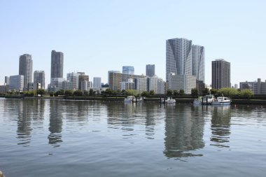 Tokyo şehrinin şehir manzarası, Japonya