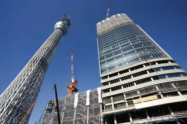 Tokyo Gökyüzü Ağacı Yapım Aşamasında — Stok fotoğraf