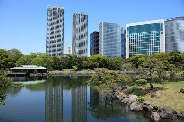 Cityscape Kilátás Nyílik Tokyo Város Japán — Stock Fotó