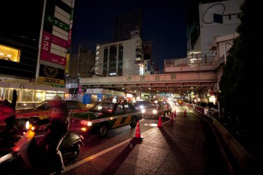 Tokyo gece manzarası.