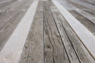 Arka plan, doku görüntüsü için rıhtımın kırsal ahşap yüzeyinin yakın plan görüntüsü