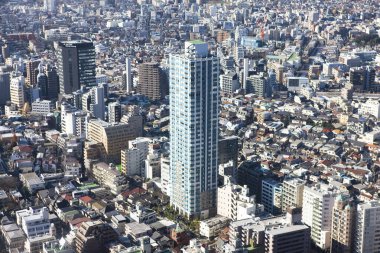 Şehrin havadan görünüşü 