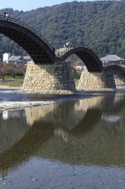 Iwakuni 'deki Kintai Köprüsü, Yamaguchi, Japonya