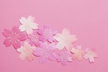 Güzel kağıt Japon bahar çiçekleri.