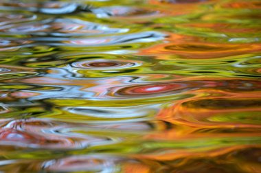 Arkaplan olarak renkli su yüzeyi