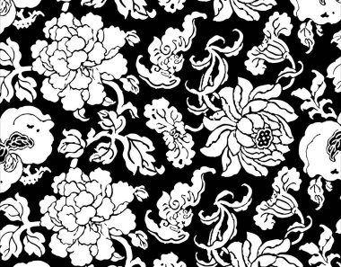 Tekstil ve kumaş tasarımı için çiçeksiz desen.