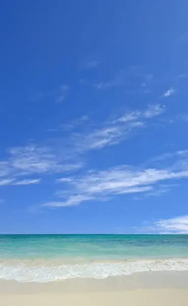 Céu Azul Fundo Mar Branco — Fotografia de Stock