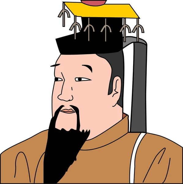 Mann Cartoon Figur Isoliert Auf Weißem Hintergrund Bunte Illustration Asiatischen — Stockfoto