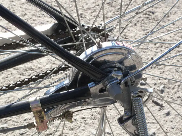 Bicicleta Roda Fechar — Fotografia de Stock
