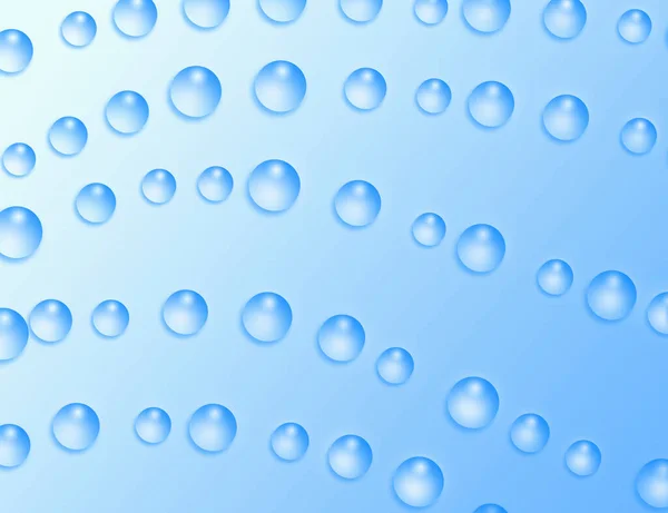 water drops on a white blue background