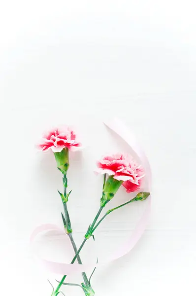 Blumenstrauß Isoliert Auf Weißem Hintergrund Grußkarte Tamplate — Stockfoto