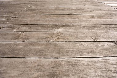 Arka plan, doku görüntüsü için rıhtımın kırsal ahşap yüzeyinin yakın plan görüntüsü