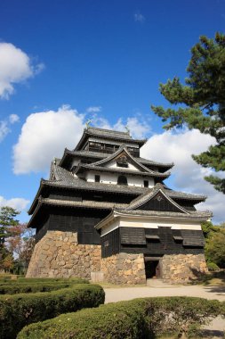 Japonya 'daki Majestic Matsue Kalesi. seyahat hedefi