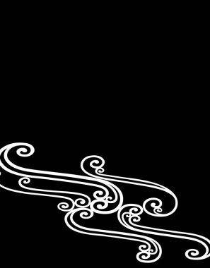 Çiçek süsü şablonu, soyut arkaplan 