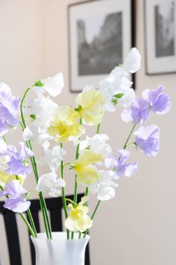 Güzel çiçekler, yakın manzara, yaz konsepti.