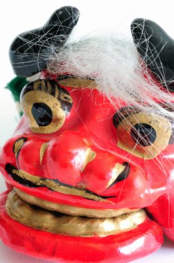  Japon aslanı kafası, kapat.