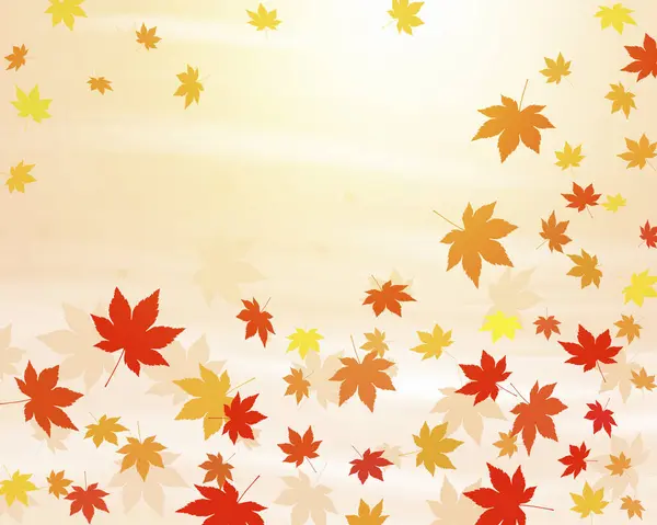 Mooie Achtergrond Met Heldere Herfstbladeren — Stockfoto