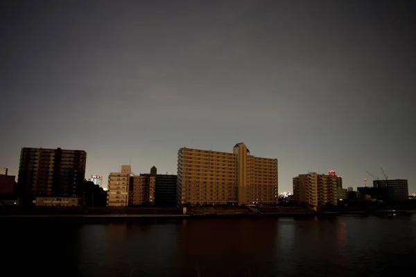 Twilight View Van Moderne Appartementen Tokio Stad Japan — Stockfoto