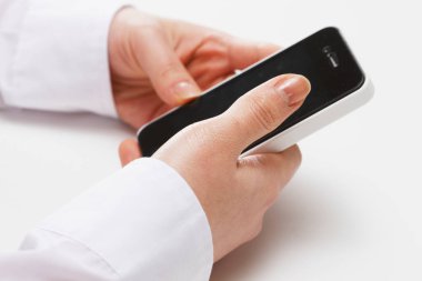 Erkek el ile smartphone 