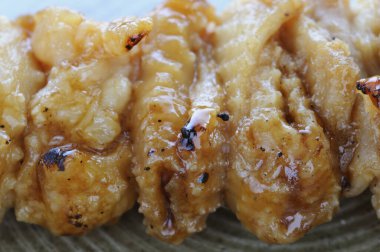 Yakından bakınca leziz ızgara tavuk görünüyor.