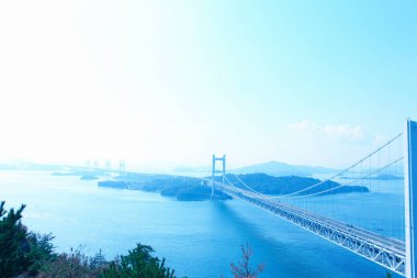 The Great Seto Bridge or Seto Ohashi Bridge clipart
