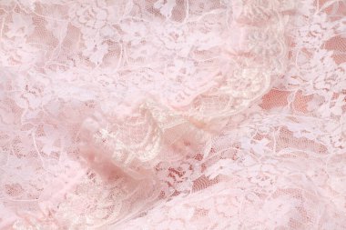 dantel pembe kumaş dokusu arkaplanı      