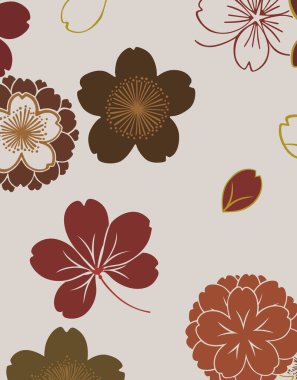 Çiçeklerle kusursuz desen