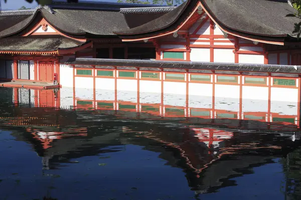 Santuário Itsukushima Flutuante Província Hiroshima Japão — Fotografia de Stock