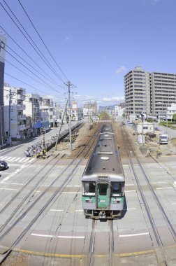 Kyoto şehrindeki tren istasyonu Japant