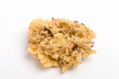 Arka planda donmuş zencefilli tempura, yakın çekim