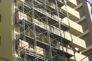 Gündüzleri modern şehir binalarının manzarası 