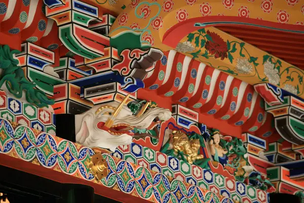 Colpo Scenico Bel Sacrario Giapponese Antico — Foto Stock