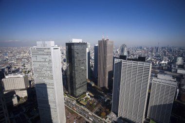 Şehrin havadan görünüşü 