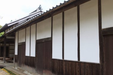 Japonya 'daki geleneksel Japon evi.