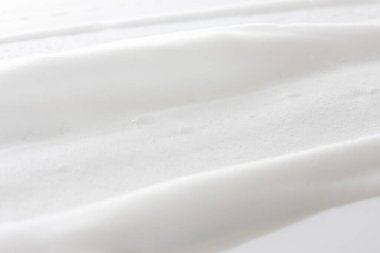 Shaving foam, white cosmetic foam mousse, cleanser. Foamy skin care product