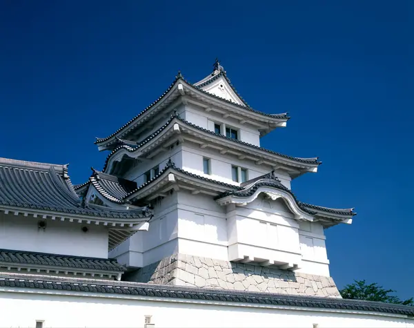view of the temple building, traditional japanese architecture