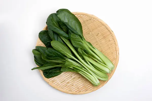 Japonský Hořčičný Špenát Komatsuna Zelenina — Stock fotografie