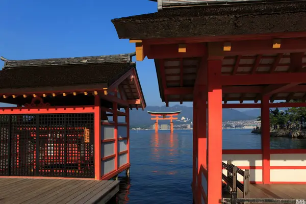 Itsukushima Shrine Shrine Located Itsukushima Island Hatsukaichi City Hiroshima Prefecture — Stock Photo, Image