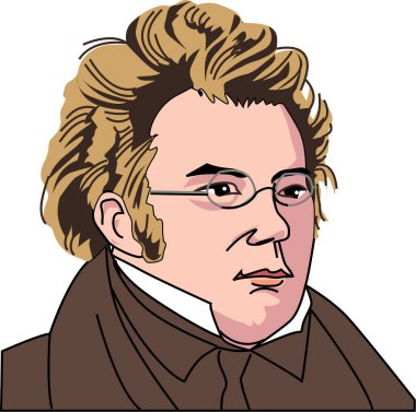 Beyaz arkaplanda izole edilmiş erkek karakterin portresi