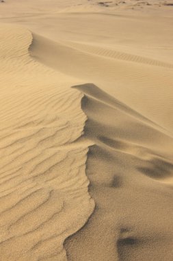 Kum dokusuna yakından bak. Kum tepeciği. Soyut kum dokusu