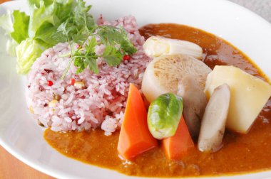 Geleneksel Asya yemekleri yakın çekim