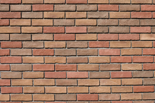 red brick wall. texture of brick wall.