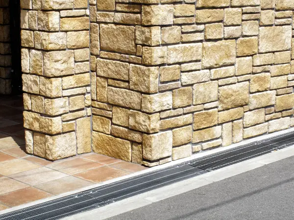 Steinmauer Hintergrund Ziegelstruktur — Stockfoto