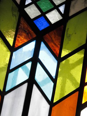 Renkli vitray pencere arkaplanı, kapat