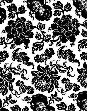 Dekoratif çiçek süsüyle desen