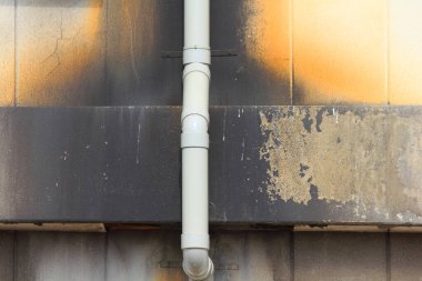 Eski paslı metal duvar arka planı