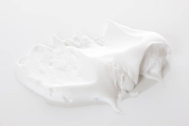 Shaving foam, white cosmetic foam mousse, cleanser. Foamy skin care product