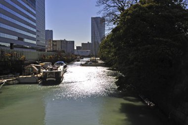 Modern şehir sabahı güzel manzara 