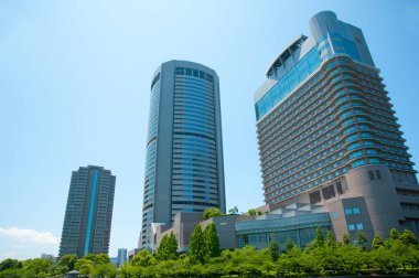 Yoğun kentteki binaların mimari manzarası