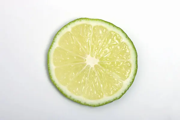 Sliced Lime Isolated White Background — Stock Photo, Image